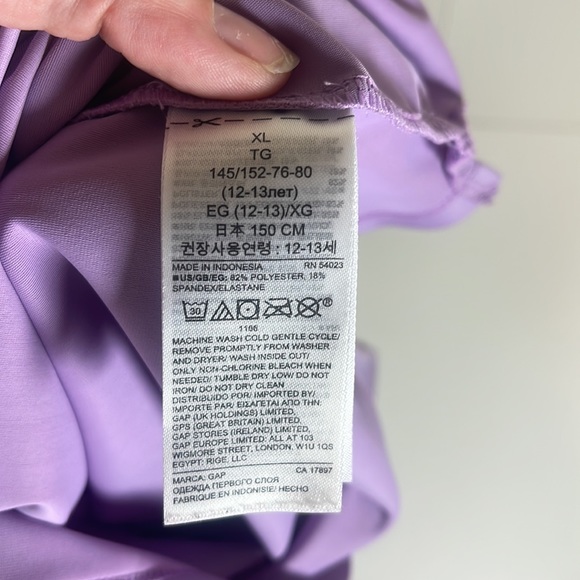 Gap Kids Magical Purple Rash Guard 2 piece Swimsuit Size XL - Picture 5 of 5